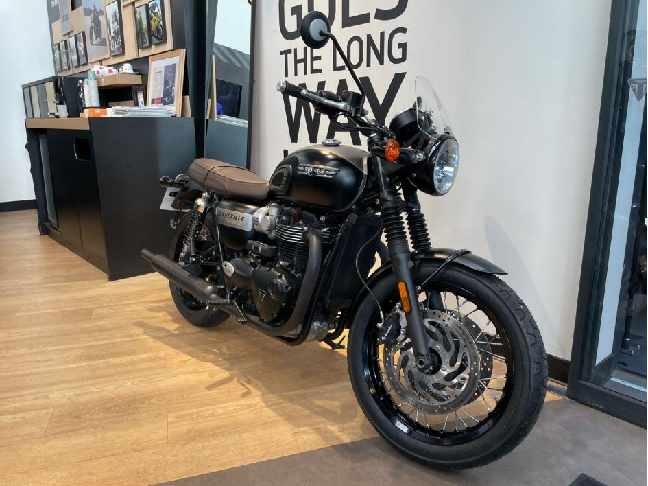 TRIUMPH BONNEVILLE T120 Black GOLD LINE Edition - 9950 KMS - JUIN 2022 - 1 ERE MAIN